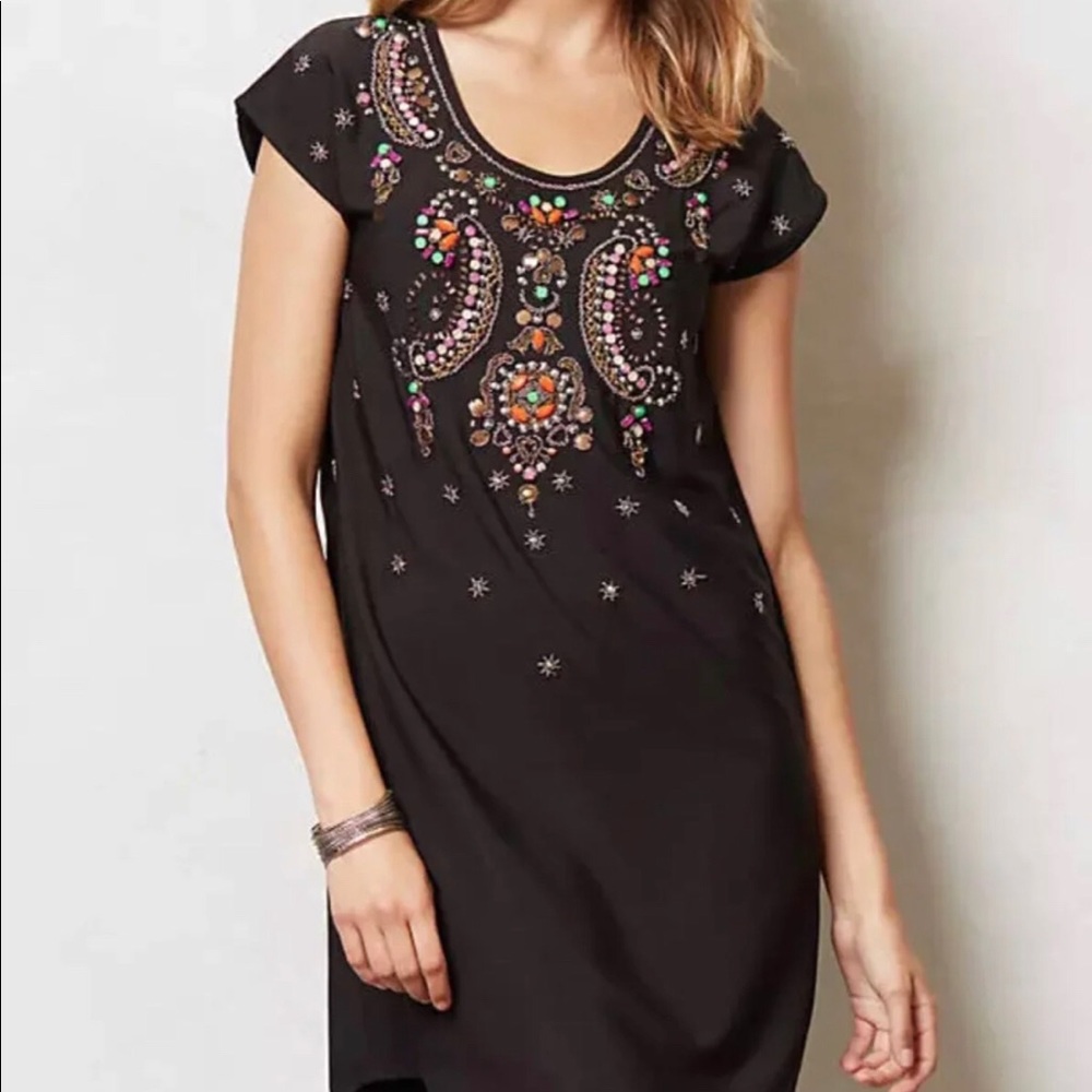 Anthropologie shift dress Xxs petite